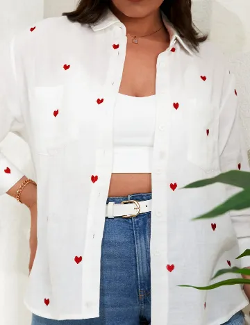 Camasa SHEIN CURVE, alb