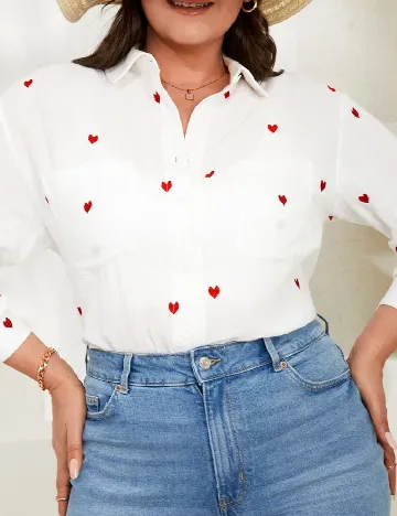 Camasa SHEIN CURVE, alb