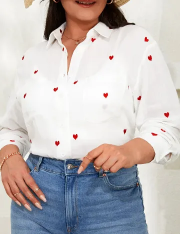 Camasa SHEIN CURVE, alb