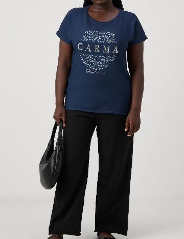 Tricou Only Carmakoma, bleumarin