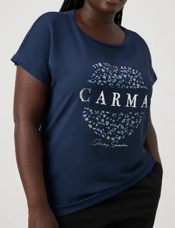 Tricou Only Carmakoma, bleumarin