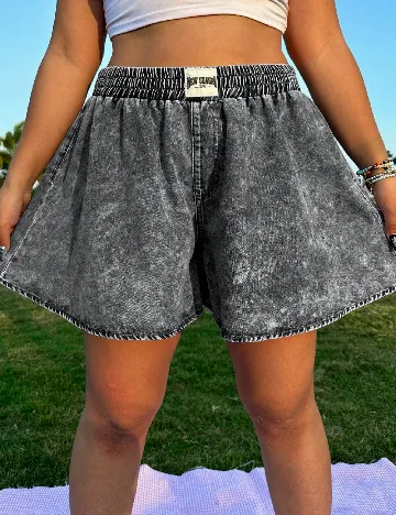 Pantaloni scurti SHEIN CURVE, gri