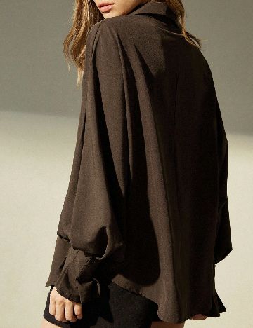 Bluza Aveloria, maro inchis