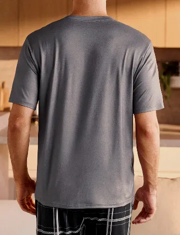 Tricou SHEIN Plus Size Men, gri