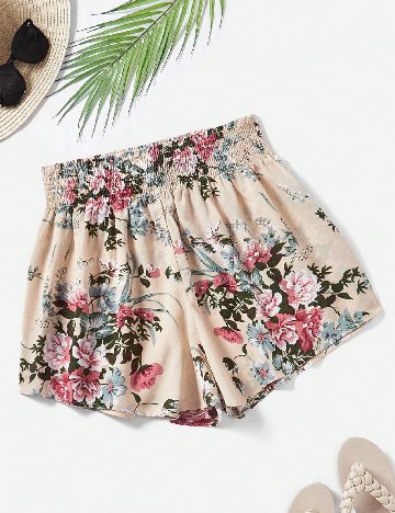 Pantaloni scurti SHEIN CURVE, crem