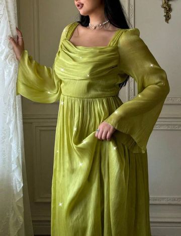 Rochie lunga SHEIN CURVE, verde