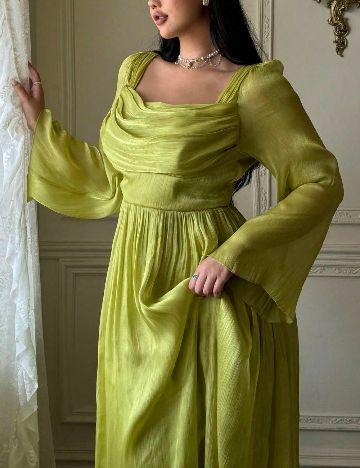 Rochie lunga SHEIN CURVE, verde