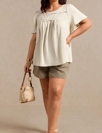 Bluza SHEIN CURVE, bej