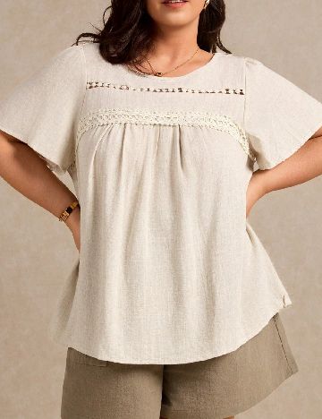 Bluza SHEIN CURVE, bej