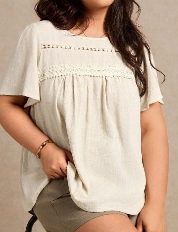 Bluza SHEIN CURVE, bej