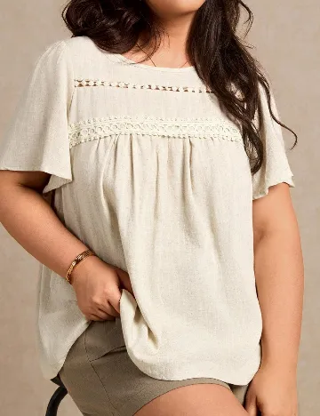 Bluza SHEIN CURVE, bej