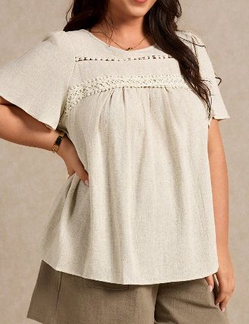 Bluza SHEIN CURVE, bej