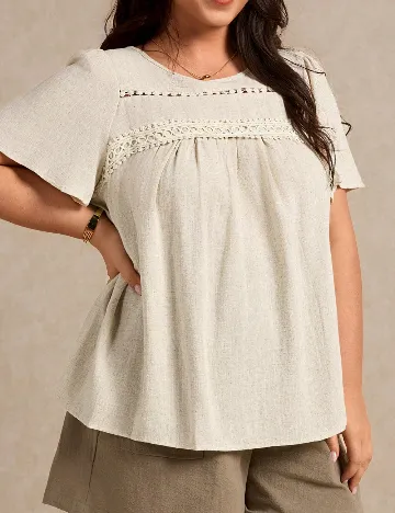 Bluza SHEIN CURVE, bej