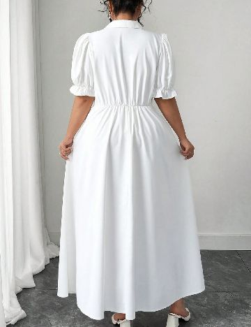 Rochie lunga SHEIN CURVE, alb