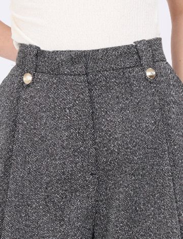 Pantaloni scurti C&A, alb/negru