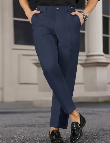 Pantaloni SHEIN, bleumarin