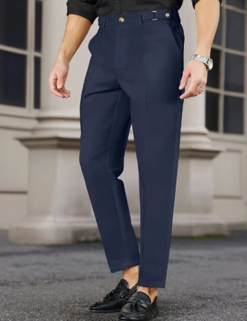 Pantaloni SHEIN, bleumarin