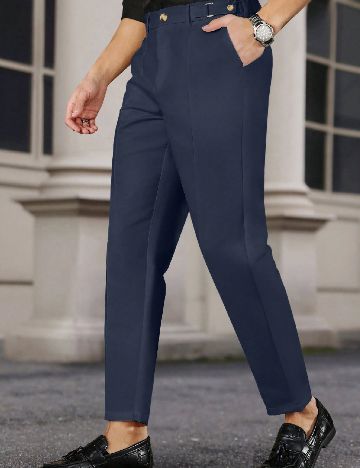 Pantaloni SHEIN, bleumarin