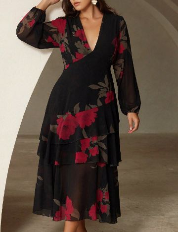 Rochie medie Aveloria, negru