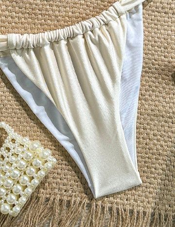 Costum de baie SHEIN, ecru