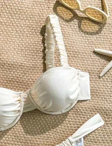 Costum de baie SHEIN, ecru