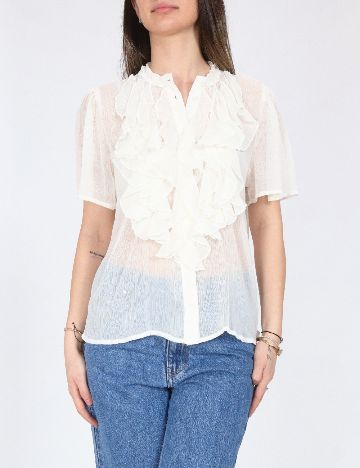 Camasa Jacqueline de Yong, ecru