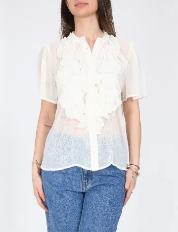 Camasa Jacqueline de Yong, ecru