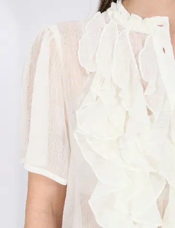 Camasa Jacqueline de Yong, ecru
