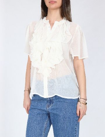 Camasa Jacqueline de Yong, ecru