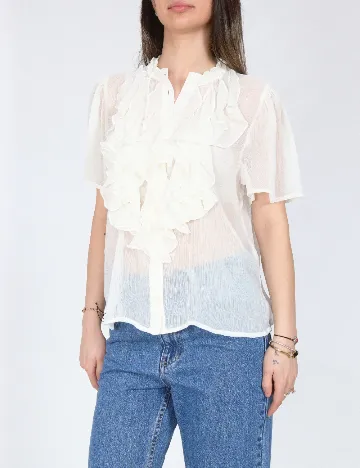 Camasa Jacqueline de Yong, ecru