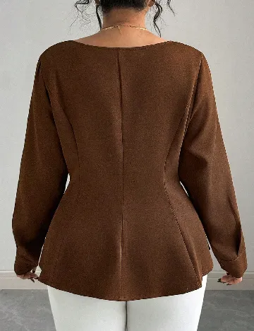 Bluza SHEIN CURVE, maro