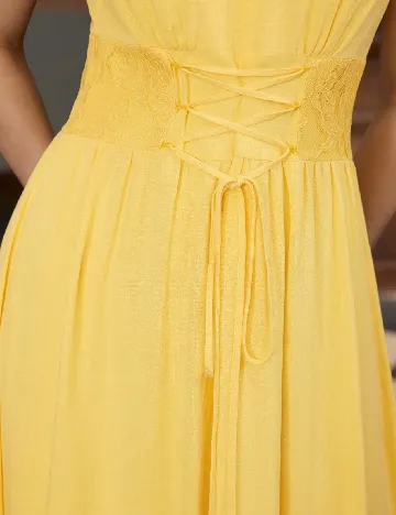 Rochie medie MOTF, galben