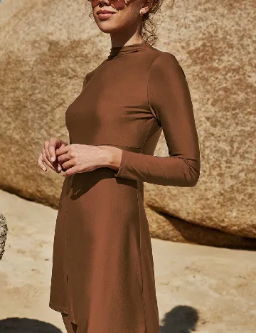 Costum de baie SHEIN, maro