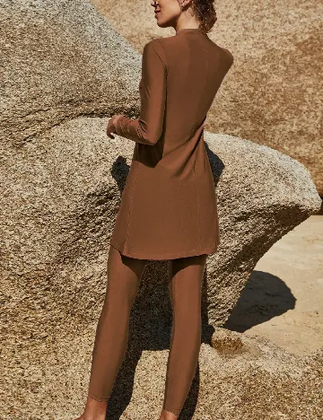 Costum de baie SHEIN, maro