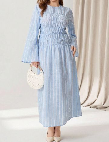 Rochie lunga SHEIN CURVE, albastru