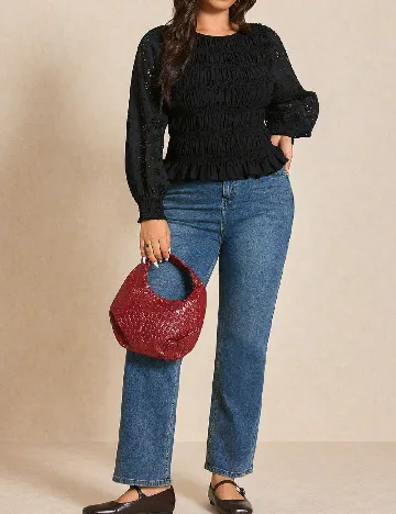 Bluza SHEIN CURVE, negru