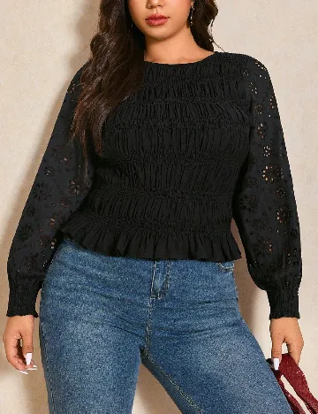 Bluza SHEIN CURVE, negru