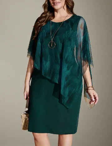 Rochie scurta SHEIN CURVE, verde