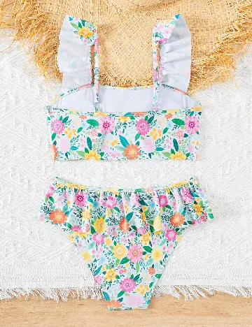 Costum de baie Shein Kids, floral print