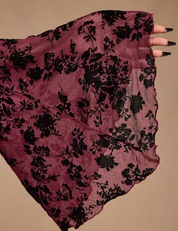 Rochie scurta Forever 21 Curve, visiniu