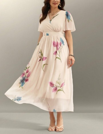 Rochie lunga SHEIN CURVE, bej