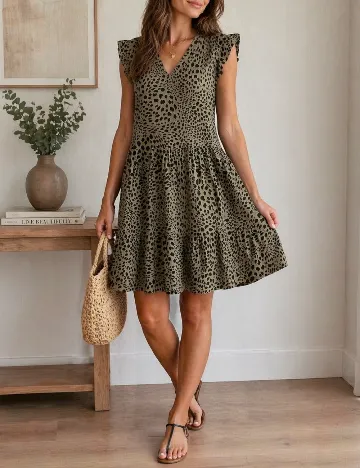 Rochie scurta Only, verde