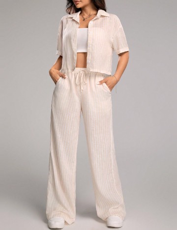 Compleu SHEIN, crem/alb