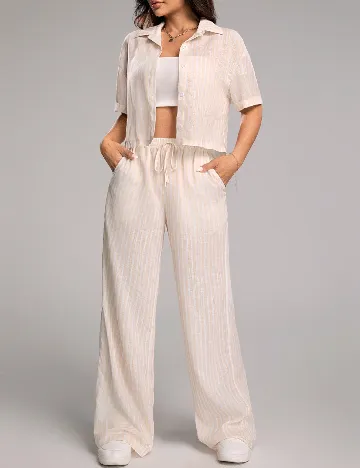 Compleu SHEIN, crem/alb