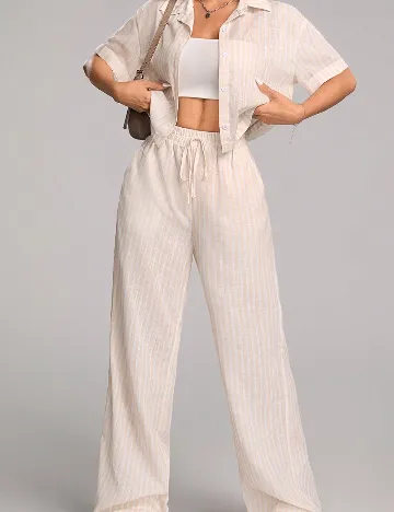 Compleu SHEIN, crem/alb