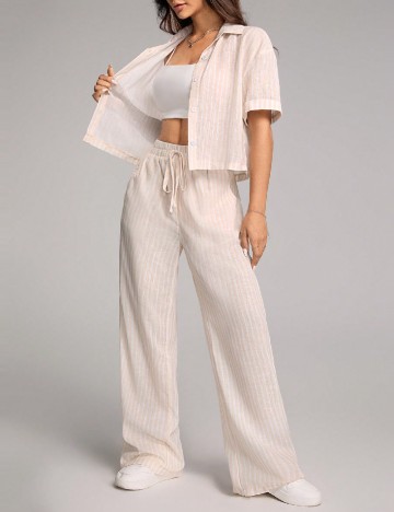 Compleu SHEIN, crem/alb