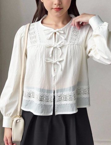 Bluza Shein Kids, alb