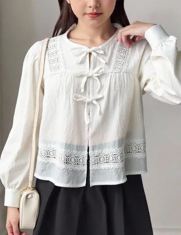 Bluza Shein Kids, alb