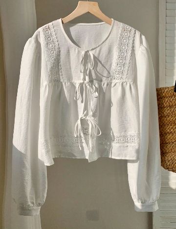 Bluza Shein Kids, alb