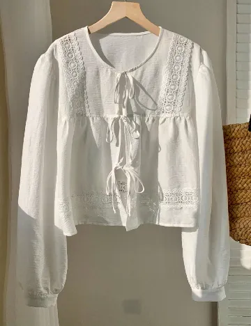 Bluza Shein Kids, alb